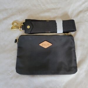 MZ Wallace Anthracite Strap & Pouch